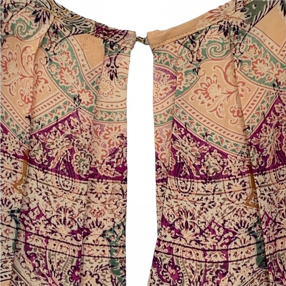 Lavender Brown Silk Blend Romper - Picture 10 of 11